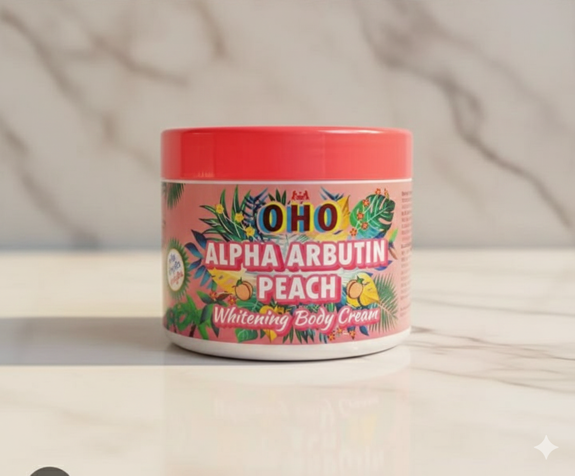 OHO Alpha Arbutin Peach Whitening Body Cream -C26