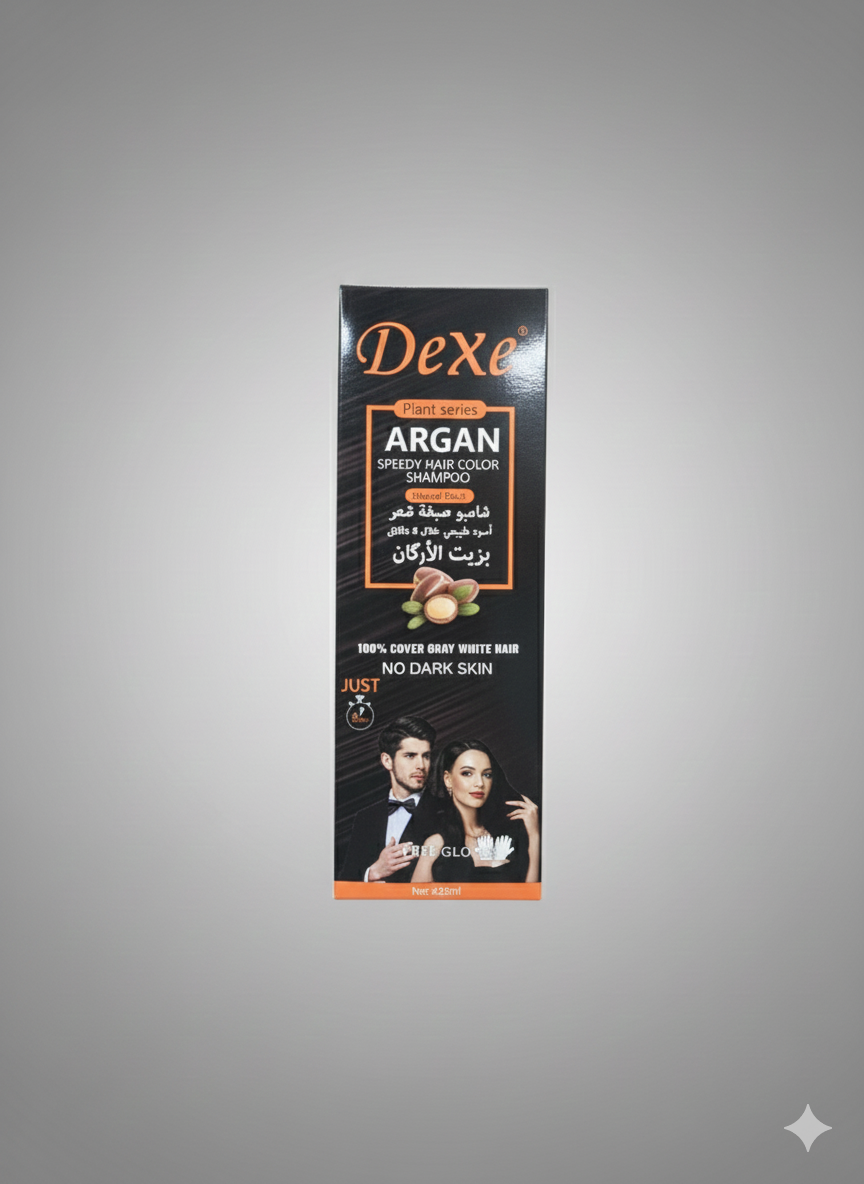 Dexe Argan Speedy Hair Color Shampoo(420ml)-c39