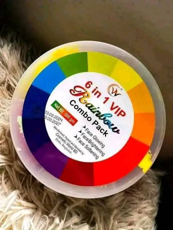 6 in 1 Rainbow Facial Mask -c66