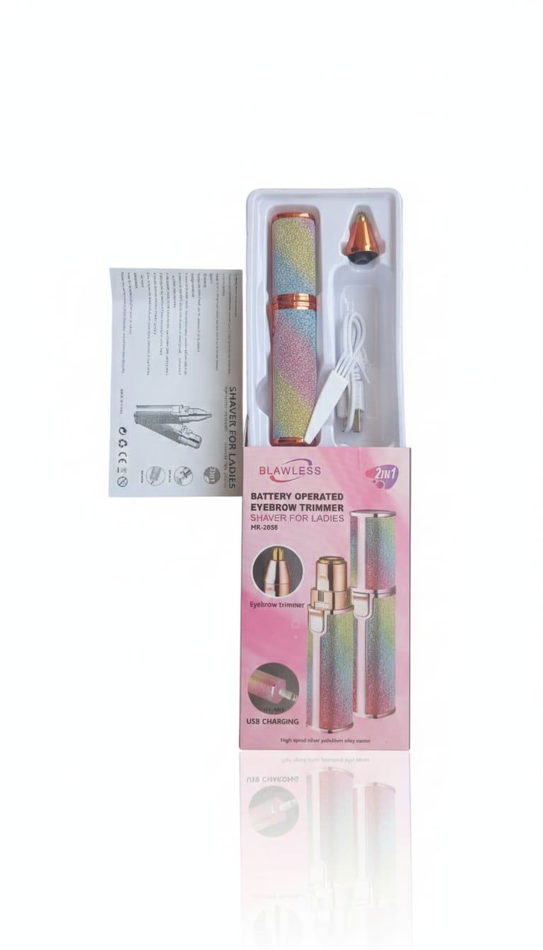 Blawless 2 in 1 Battery Operated Eyebrow Trimmer & Shaver for Ladies (MR-2858)